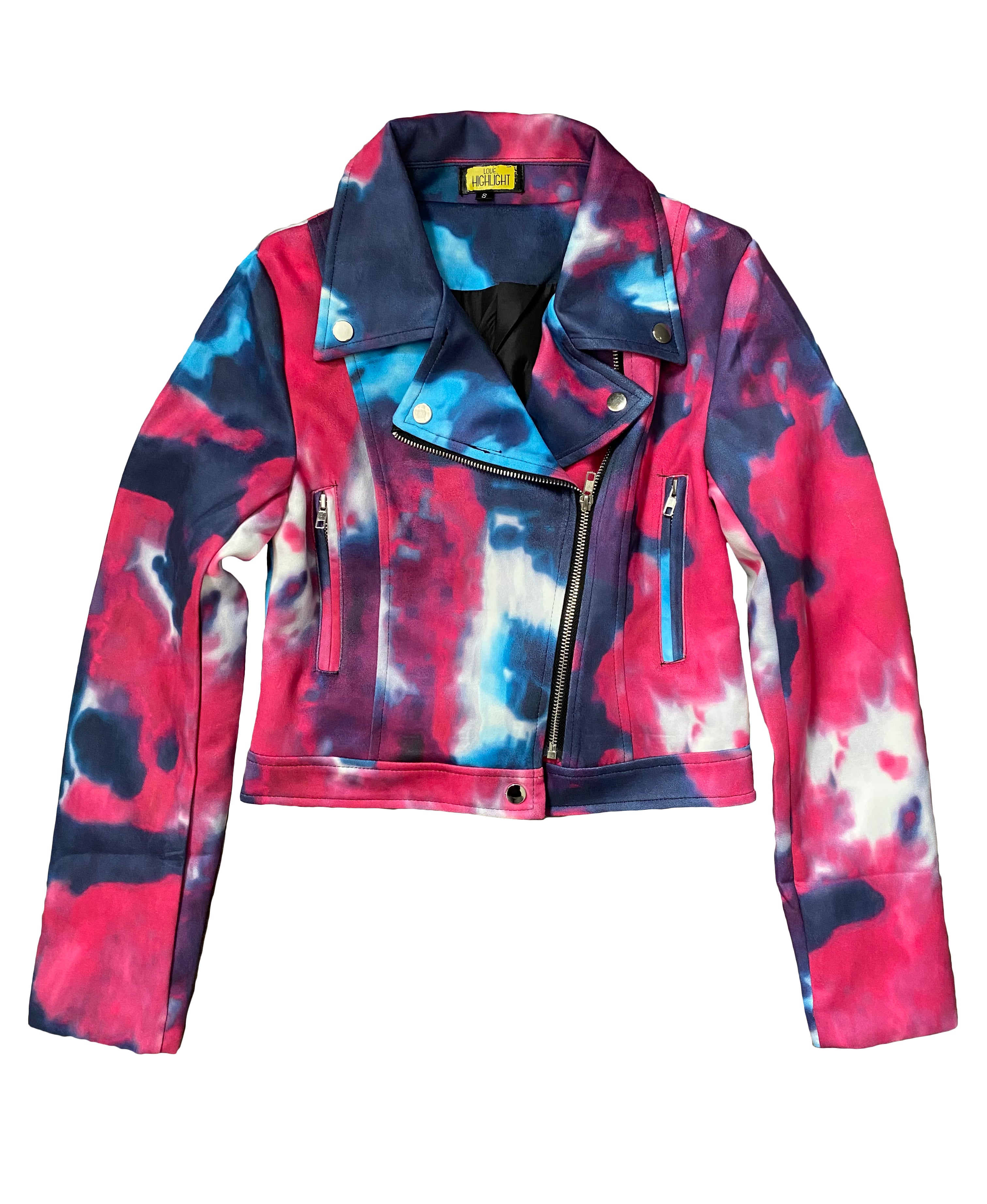 Tie dye sales moto jacket